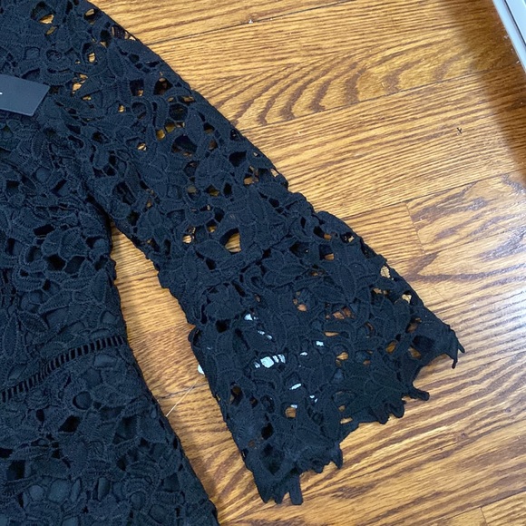 Lulus- Love on the Mind Crochet Lace Mini Dress - Picture 3 of 5